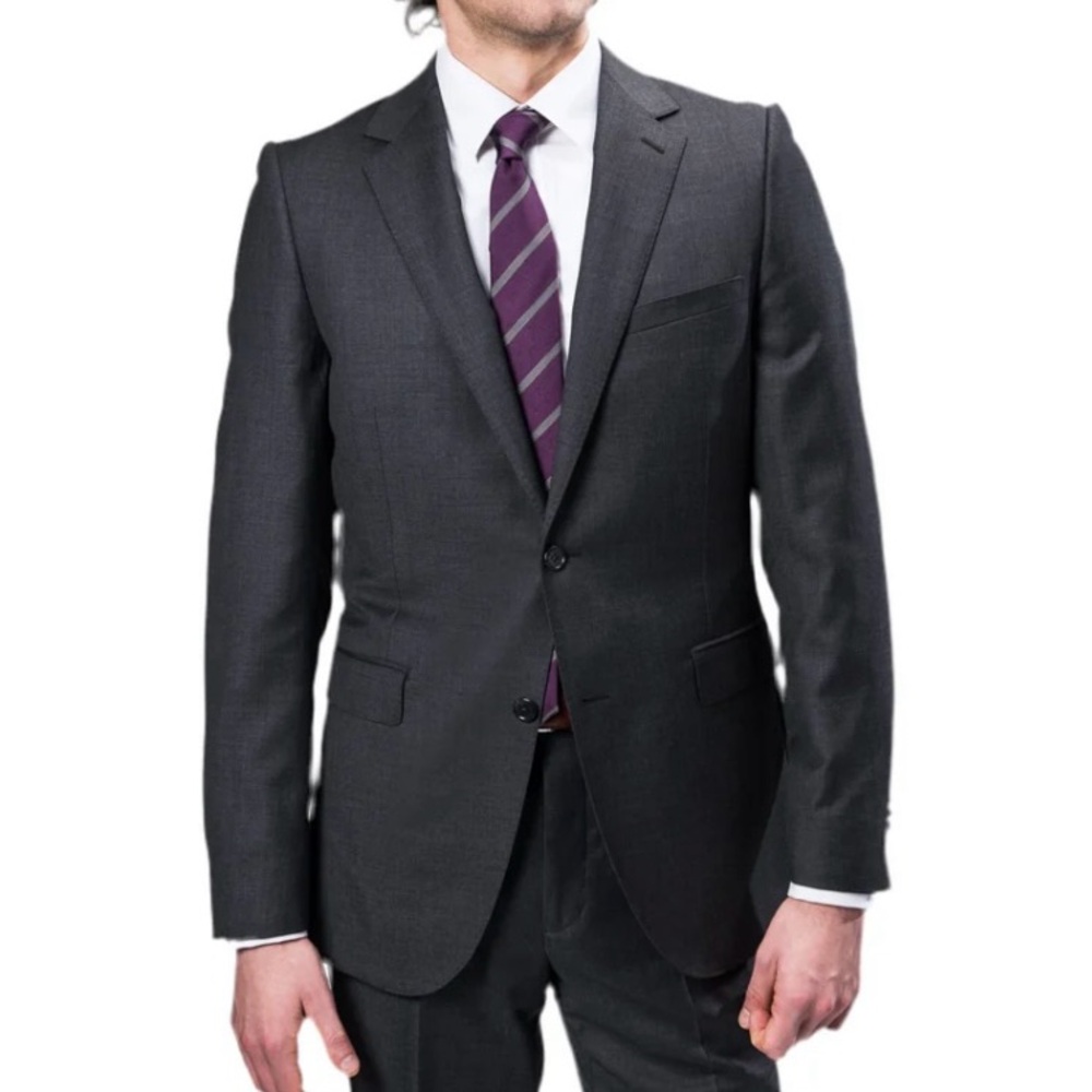 Paul Betenly charcoal blazer. 40s. In good condition. Minor alterations to cuffs